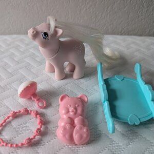 Vintage My Little Pony Baby Blossom Pony with Accessories